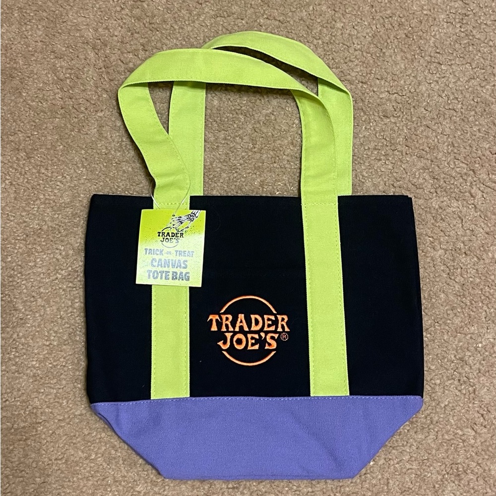 NWT Trader Joe’s Limited Edition Mini Canvas Tote Bag